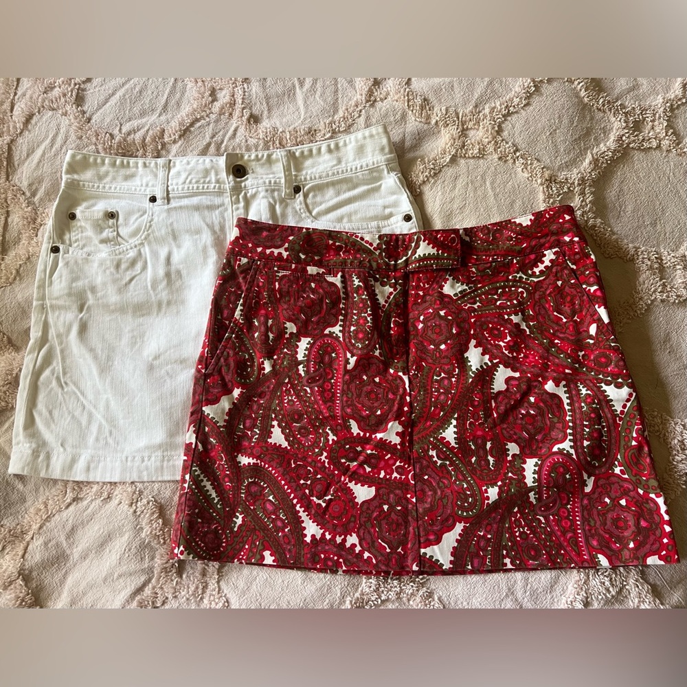 Set of two J. Crew Mini Skirts with pockets